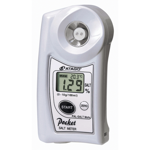 ATAGO愛拓 PAL-SALT Mohr 鈦電極數顯鹽度計（(g/100ml) ）
